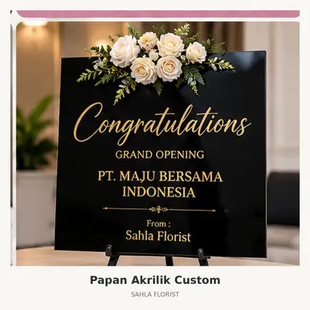Papan Bunga Akrilik Intercontinental Pondok Indah